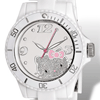 Hello Kitty White Acrylic Glitter Watch
