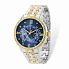 Cinderella Slipper Two-tone Crystal Bracelet Blue Dial Watch