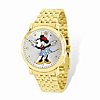 Minnie Mouse Moving Arms Gold-tone Bracelet Watch