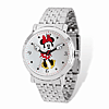 Minnie Mouse Moving Arms Silver-tone Bracelet Watch