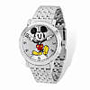 Mickey Mouse Moving Arms Silver-tone Bracelet Watch