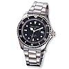 Charles Hubert Stainless Steel Black Dial with Date Watch 3661