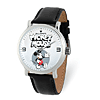 Mickey Mouse Classic Black and White Leather Watch