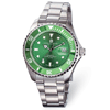 Charles Hubert Stainless Steel Green Dial Watch