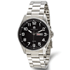 Charles Hubert Stainless Steel Black Dial Pilot Watch 42mm