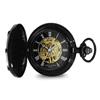 Charles Hubert Black-Plated Brass Mechanical Pocket Watch Full Hunter
