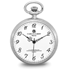 Charles Hubert Stainless White Dial Open Face Pocket Watch