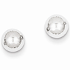 14kt White Gold 6mm Ball Earrings