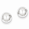 14kt White Gold 8mm Ball Post Earrings