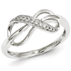 14kt White Gold 1/15 ct Diamond Infinity Ring