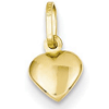 14kt Yellow Gold Mini Puffed Heart Charm