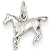 14kt White Gold 3/8in Horse Charm