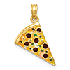 14k Yellow Gold Pizza Slice Pendant