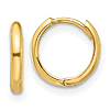 14k Yellow Gold Small Hinged Hoop Earrings