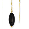 14kt Yellow Gold Black Onyx Threader Earrings