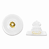 14kt Yellow Gold Silicone Earring Back Disk 1 Pair