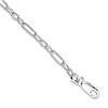 Sterling Silver 7.5in Satin Textured Link Bracelet