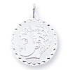 Sterling Silver 3/4in Engravable Boy Disc Charm