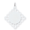 Sterling Silver Engravable Disc Pendant 1 3/16in