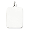 Sterling Silver 1in Engravable Rectangle Charm