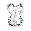 Sterling Silver Cubic Zirconia Slide