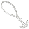 Sterling Silver Anchor Key Ring