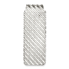 Sterling Silver Money Clip with Diagonal Marks