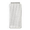Sterling Silver Money Clip with Grooves and Rounded Corners
