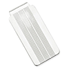 Sterling Silver Money Clip with Fine Grooves