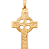 14kt Yellow Gold Fancy Celtic Cross