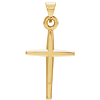 Tapered Cross Pendant 14k Yellow Gold