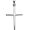 Sterling Silver 1in Slender Tapered Cross