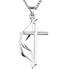 Sterling Silver Methodist Cross & Chain