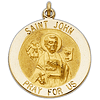 14kt Yellow Gold St. John the Evangelist Medal