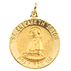 14kt Yellow Gold 18mm St. Elizabeth Seton Medal