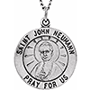 Sterling Silver St. John Neumann Medal 18.5mm