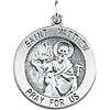 Sterling Silver St. Matthew Medal & Chain