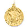 14kt Yellow Gold 15mm St. Dismas Medal