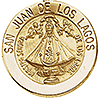 14k Yellow Gold San Juan de Los Lagos Medal