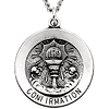 Confirmation Medal & Chain - Sterling Silver