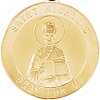 14kt Yellow Gold 18mm St. Nicholas Medal