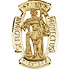 14k Gold Filled St. Florian Medal 30x20mm
