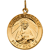 14kt Yellow Gold 3/4in St. Jude Thaddeus Medal
