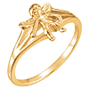 14kt Yellow Gold Angel Chastity Ring