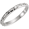 Men's True Love Chastity Ring - 14kt White Gold