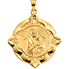 14k Yellow Gold Lady of Perpetual Help Medal 31mm