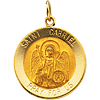 14kt Yellow Gold 18mm St. Gabriel Medal