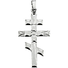 14kt White Gold St. Andrew Cross