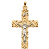 Jumbo Crucifix  - 14kt Two Tone Gold
