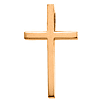14k Yellow Gold Smooth Cross with Hidden Bail